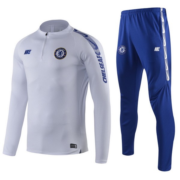 Survetement Football Chelsea 2019-20 Gris Bleu